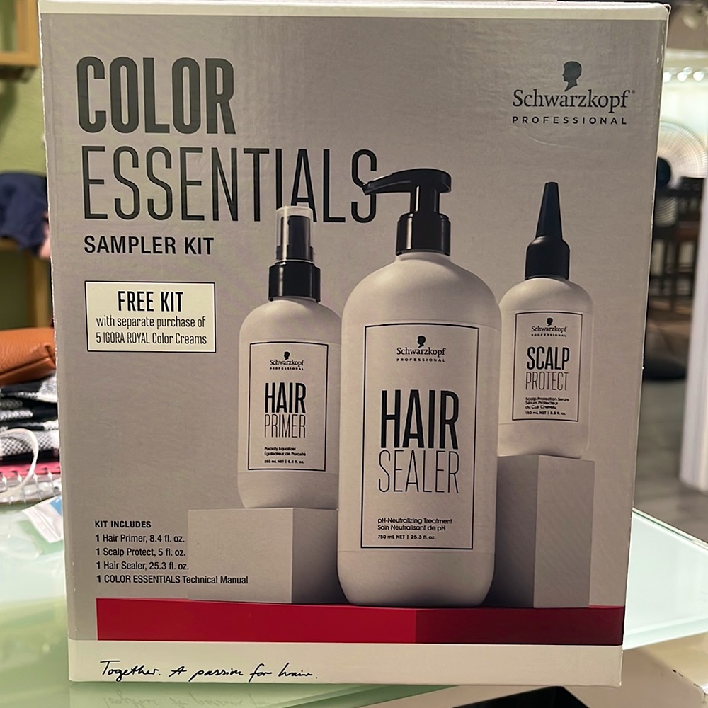 Schwarzkopf professional color essential sampler kit (primer, protector, sealer)